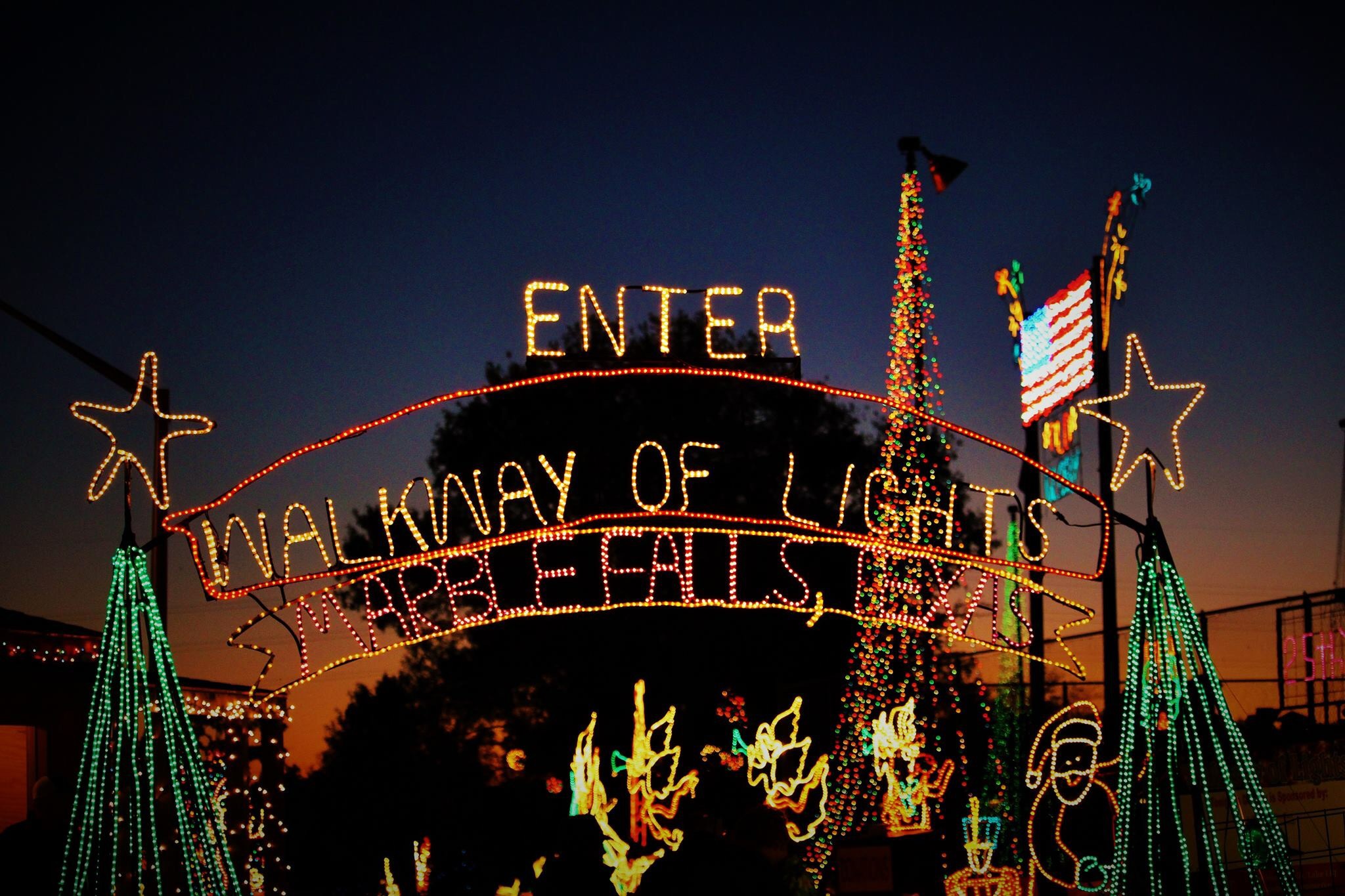 Walkway of Lights Marble Falls